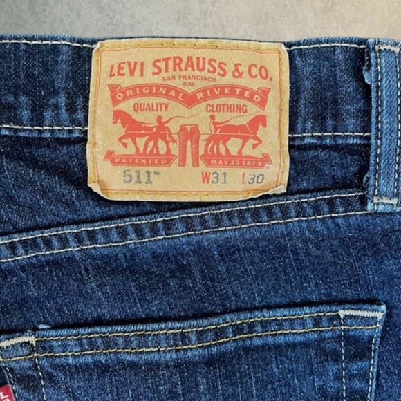 Levis 511 Mens Jeans Blue Slim Straight Stretch Denim Size 28x30 (tag 31) - Picture 2 of 13